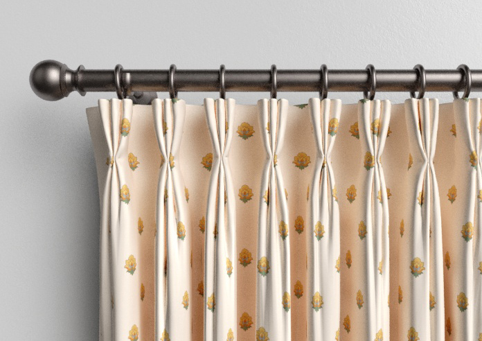 Petal & Block Nitara Spot, Marigold - Made to Measure Curtains - Image 11
